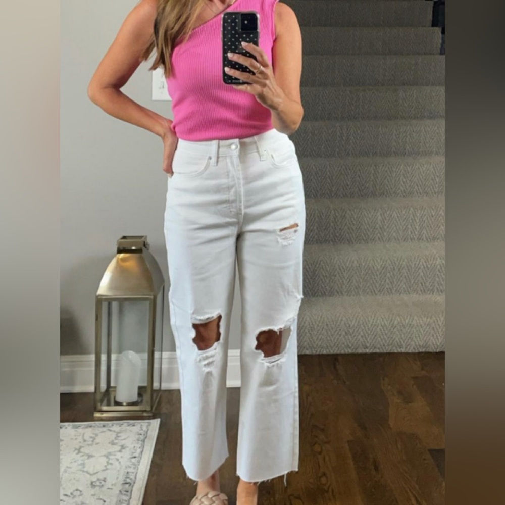 Wild Fable Straight Leg White Jeans
